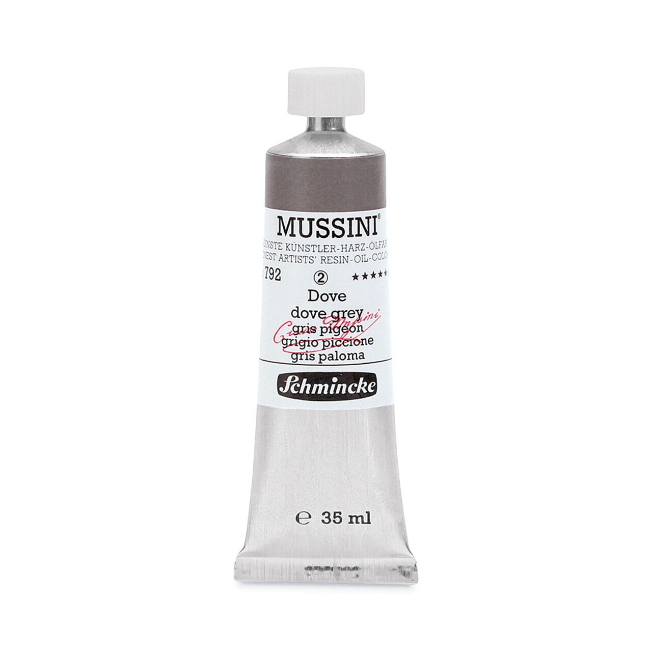 Schmincke Mussini Oil Color - Transparent, Dove Gray, 35 ml tube